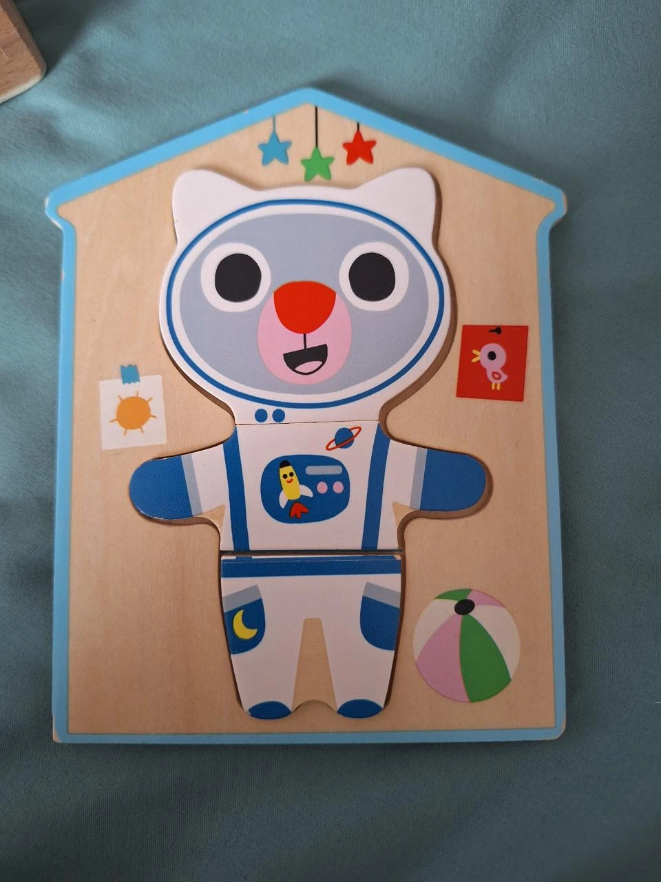 Puzzle en bois mix & match – Animaux & tenues – Jeu éducatif